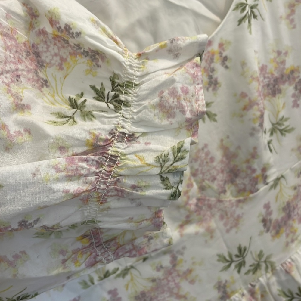 & Other Stories Floral Puff Sleeve Midi Dress - Picture 6 of 7